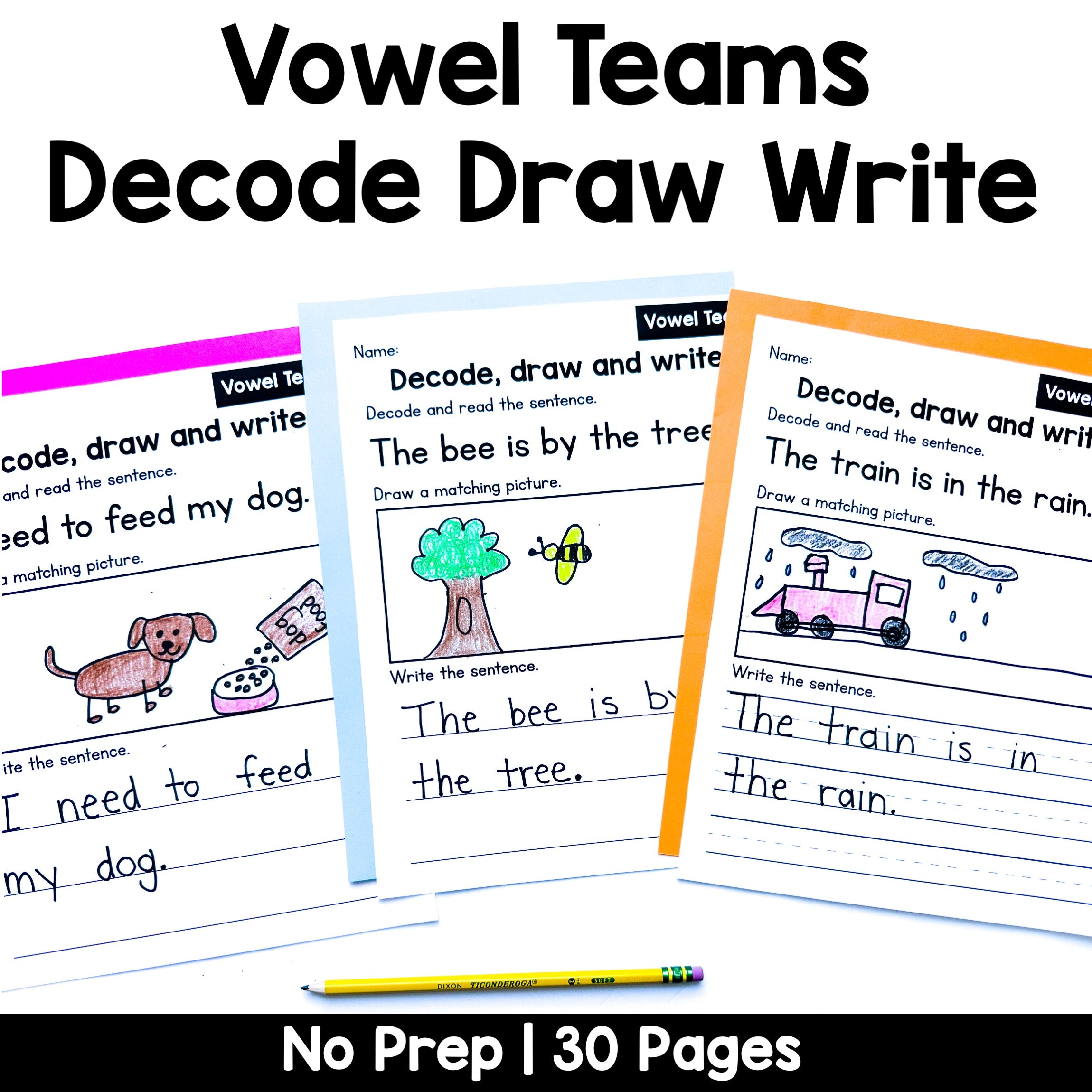 Decode Draw Write Vowel Teams