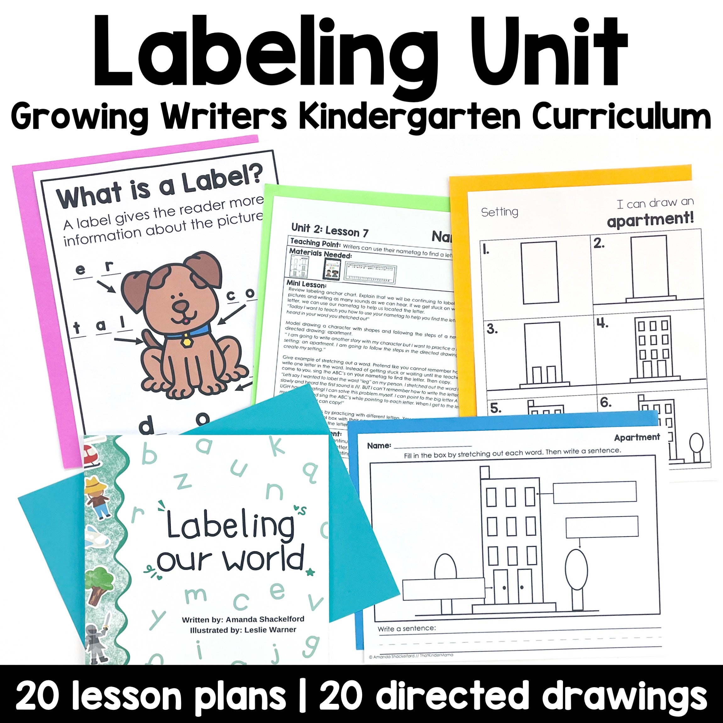 Kindergarten Labeling Unit I Can Label and Write Labeling Our World Growing Writers