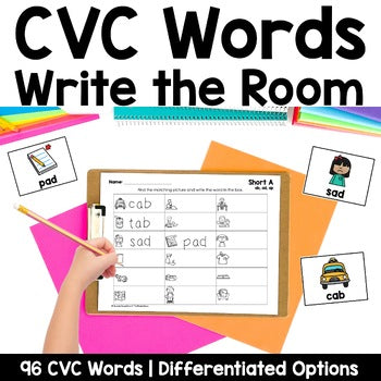 CVC Write the Room | Science of Reading