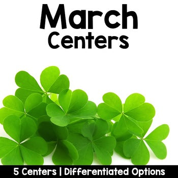 March Reading Centers for Kindergarten