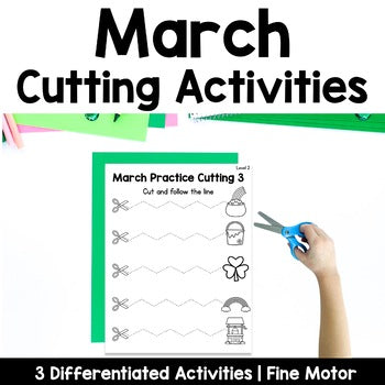 March Cutting Pages | Fine Motor Tubs | Morning Work