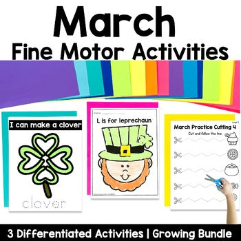 March Fine Motor Activities Bundle