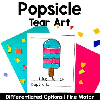 Popsicle Tear Art Craft | Spring Summer Craft