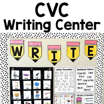 CVC Writing Center | Real Pictures | Science of Reading