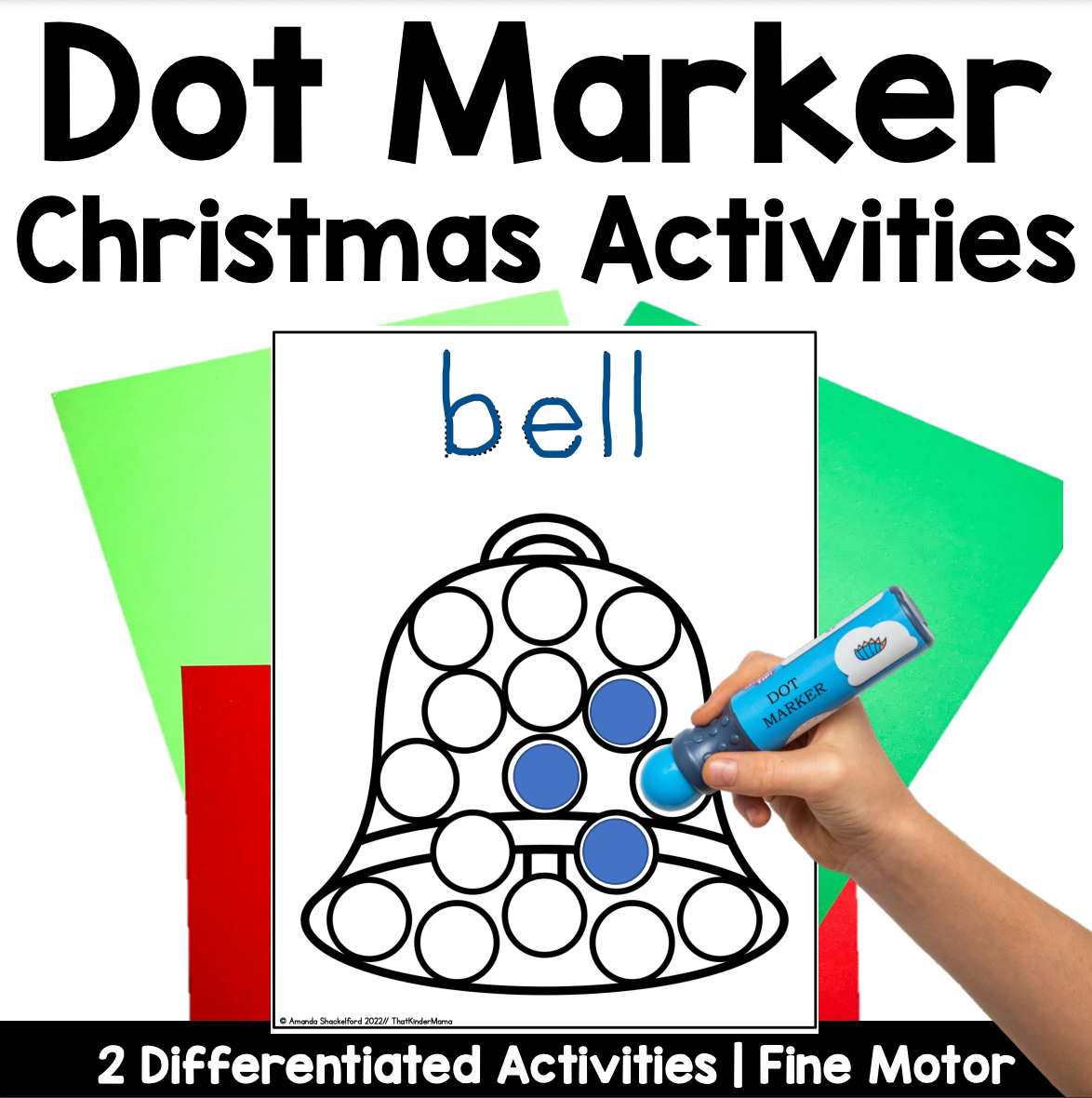 Christmas Dot Marker Activities | Bingo Dot Markers | Fine Motor