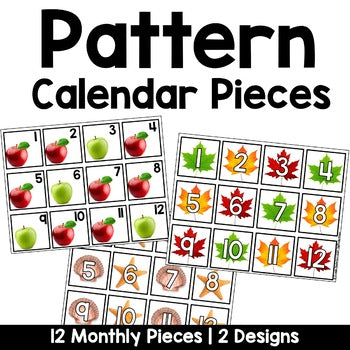 Pattern Calendar Pieces with Real Pictures | Nonfiction