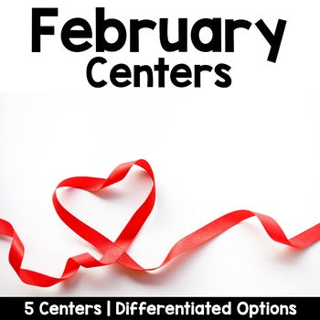 February Reading Centers for Kindergarten